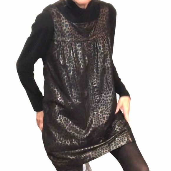 💚 Suede Leather Silk Dress Mei gui bangni - Picture 4 of 17